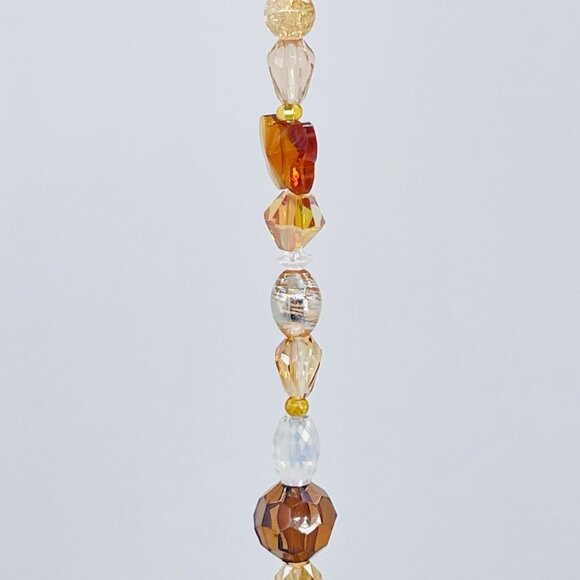 Beaded Suncatcher - Brown Butterfly - Clear Crystal Ring  -  Indoor/Outdoor - Picture 11 of 13